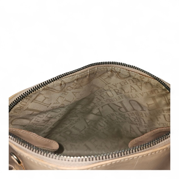 Furla Beige Leather Shoulder Bag - Picture 5 of 6